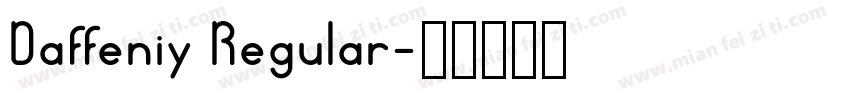 Daffeniy Regular字体转换